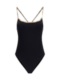 Burberry Women Check Trim Swimsuit