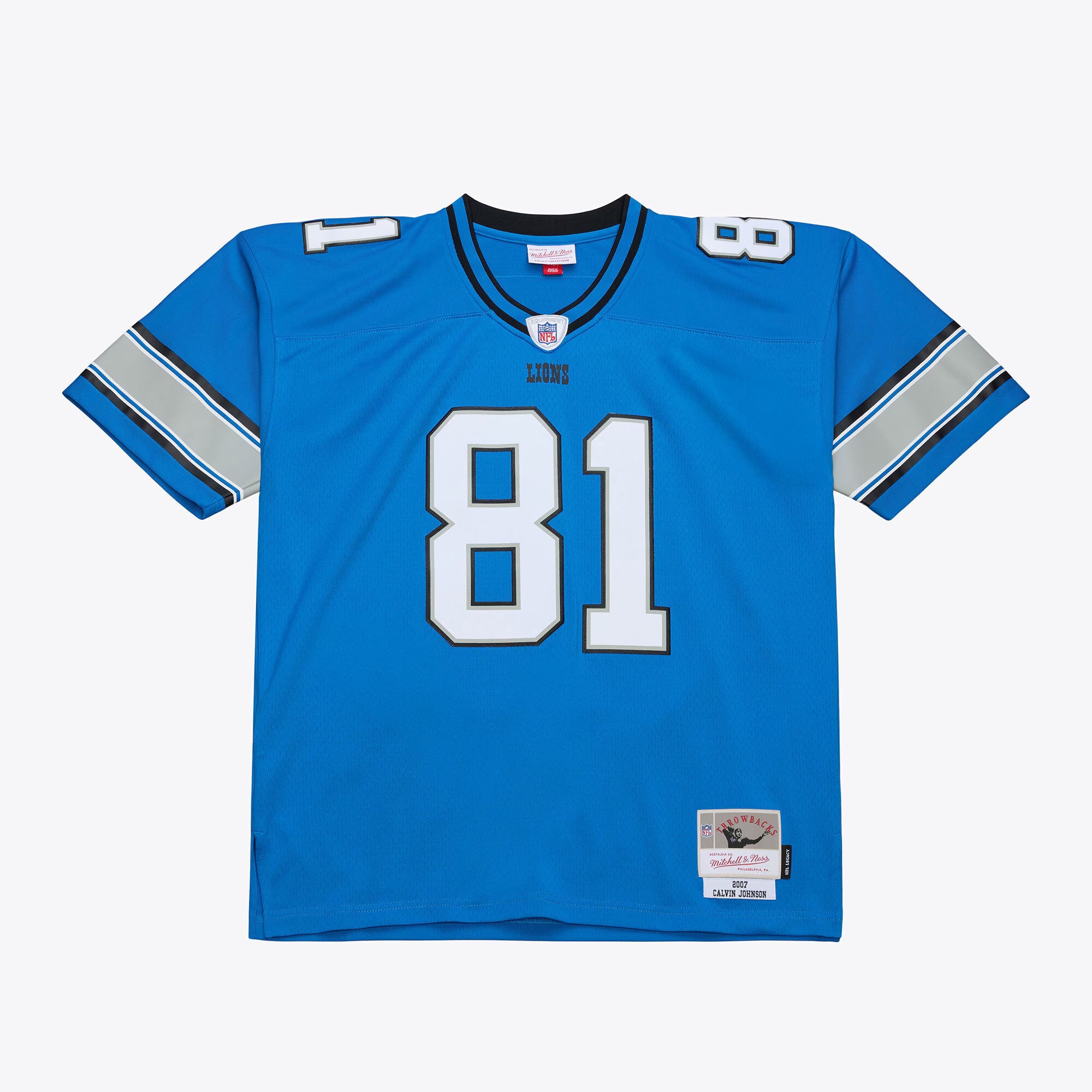 Detroit Lions Calvin Johnson Mitchell & Ness Blue 2007 Legacy Replica Jersey