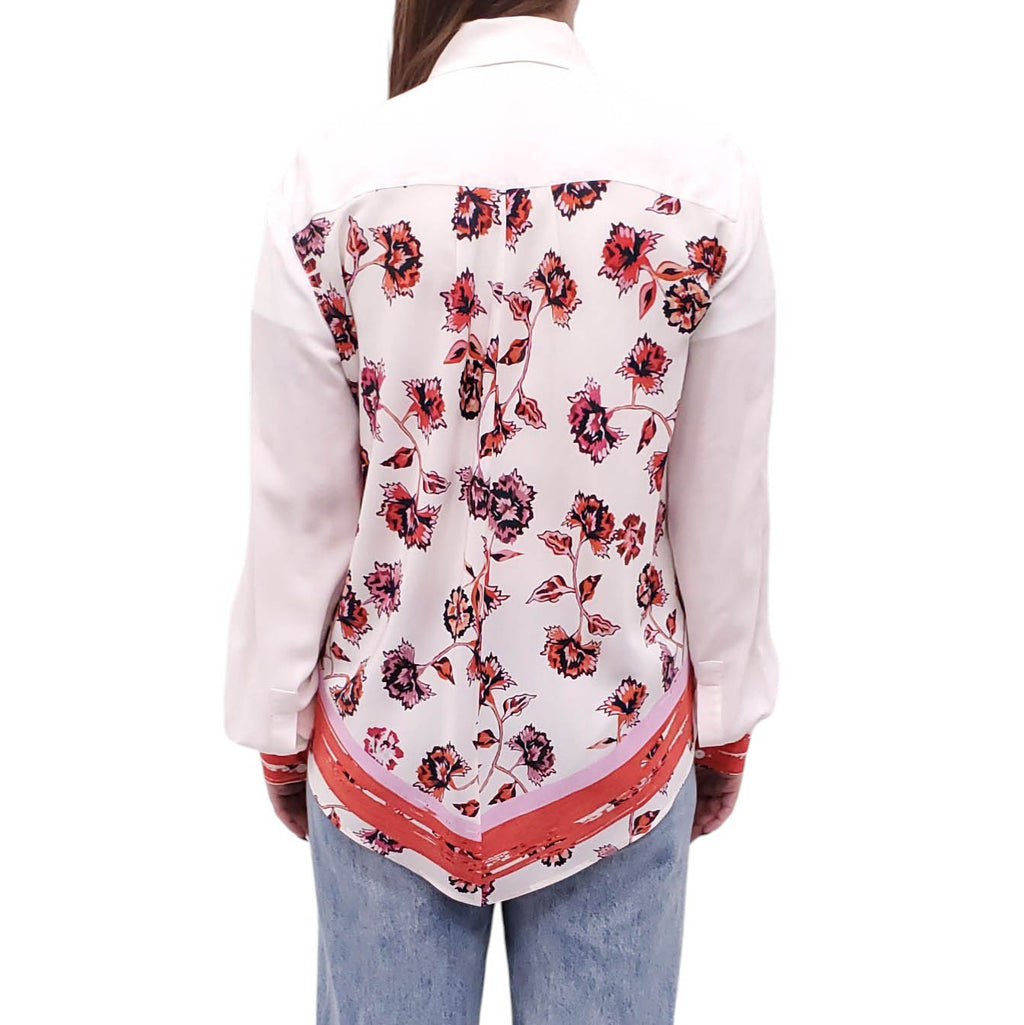 DEREK LAM 10 CROSBY FLORAL BLOUSE - SIZE 8