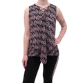 DEREK LAM 10 CROSBY SILK LAYERED TANK - SIZE 10