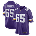 Minnesota Vikings Michael Jurgens Purple Game Jersey