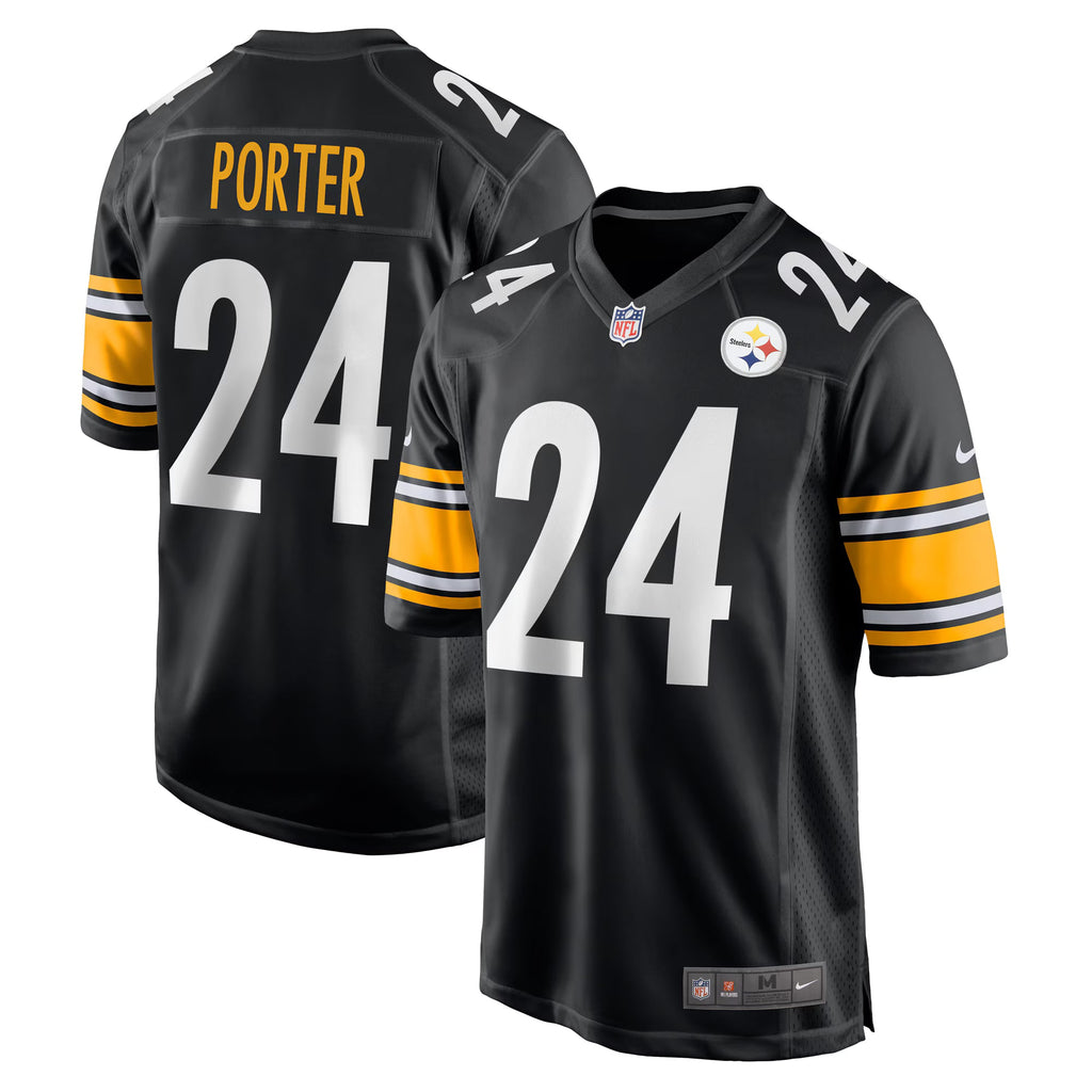 Pittsburgh Steelers Joey Porter Jr. Black Game Jersey