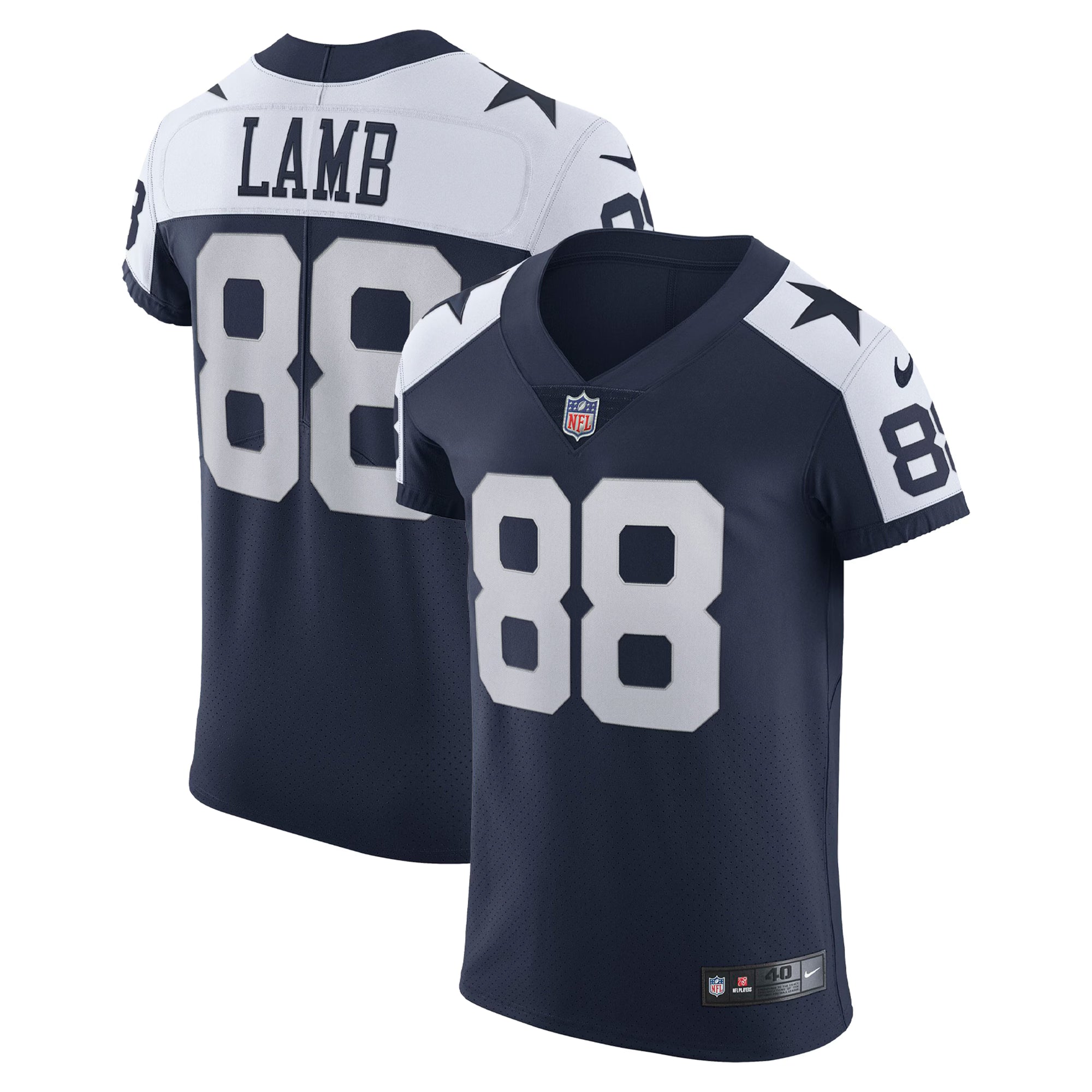Dallas Cowboys CeeDee Lamb Navy Alternate Vapor Elite Jersey