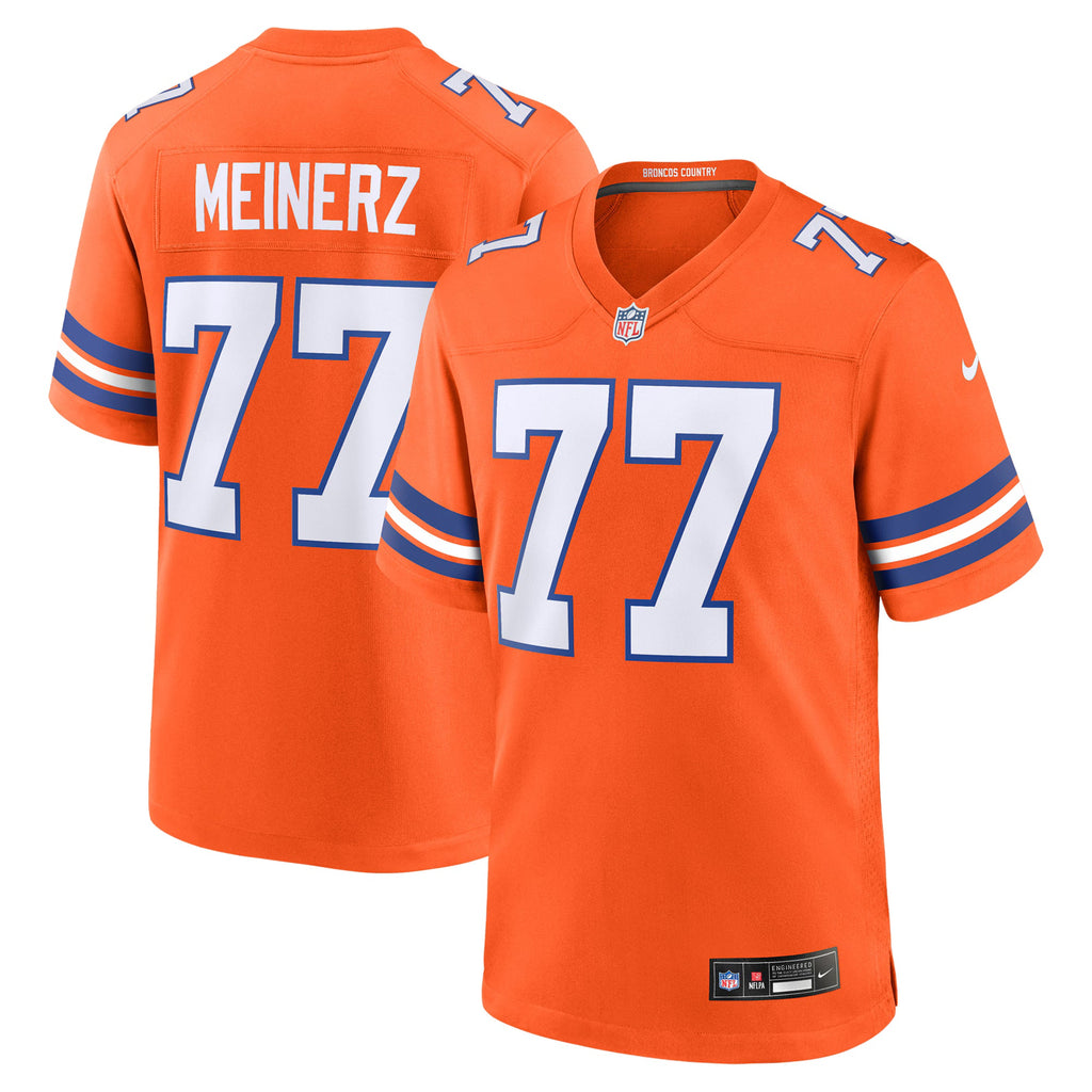 Denver Broncos Quinn Meinerz Orange Alternate Game Jersey