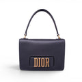 DIOR BLACK LOGO SHOULDER BAG