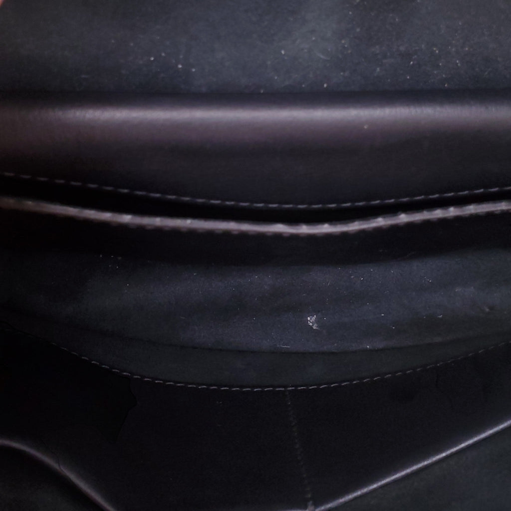 DIOR BLACK LOGO SHOULDER BAG