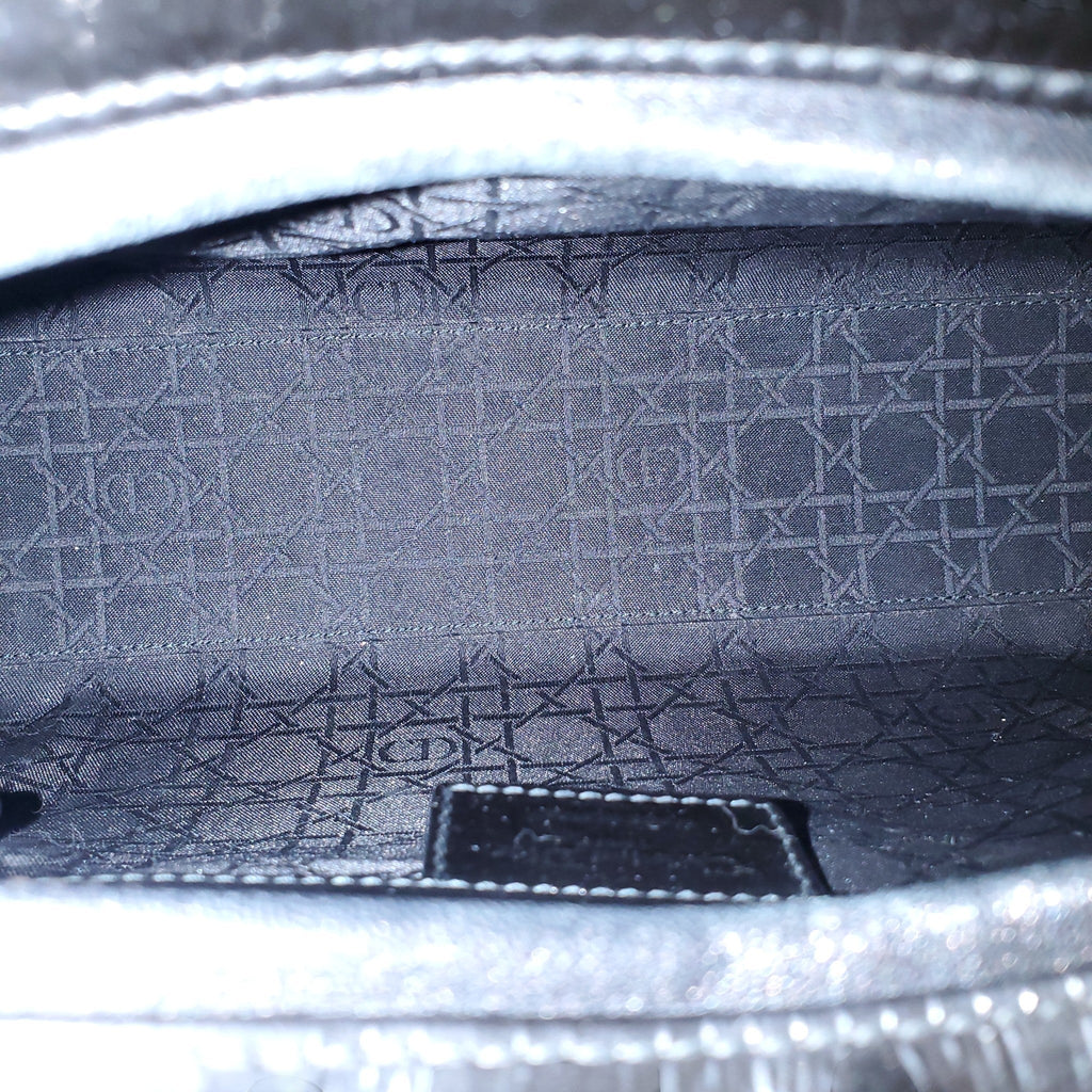 DIOR BLACK PATENT LADY DIOR BAG
