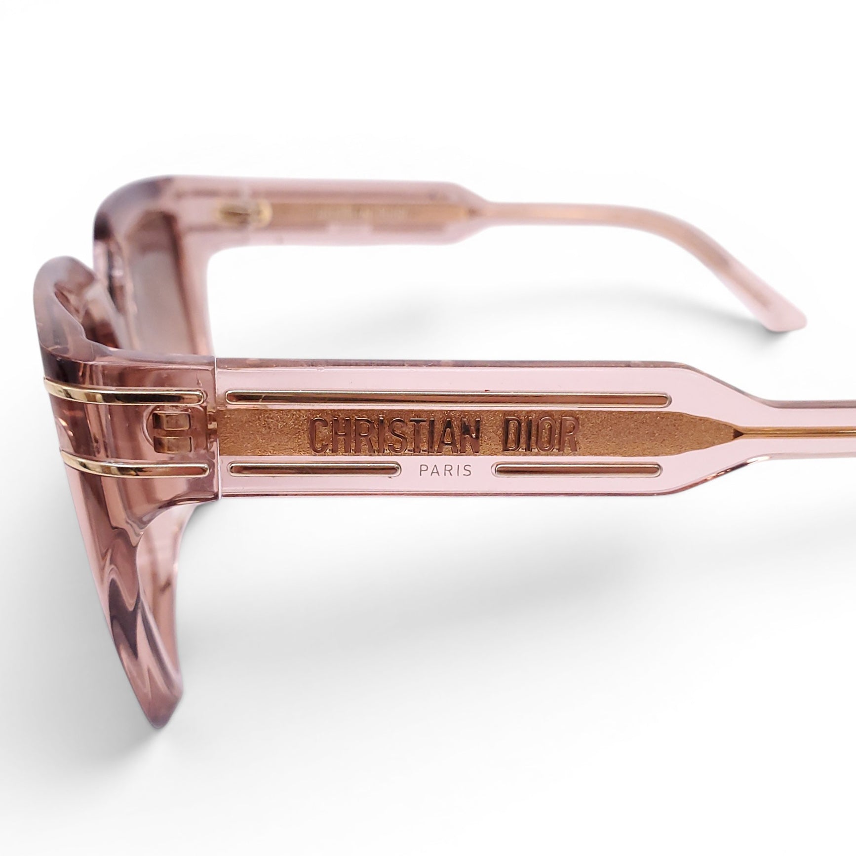 DIOR BROWN LUCITE SUNGLASSES