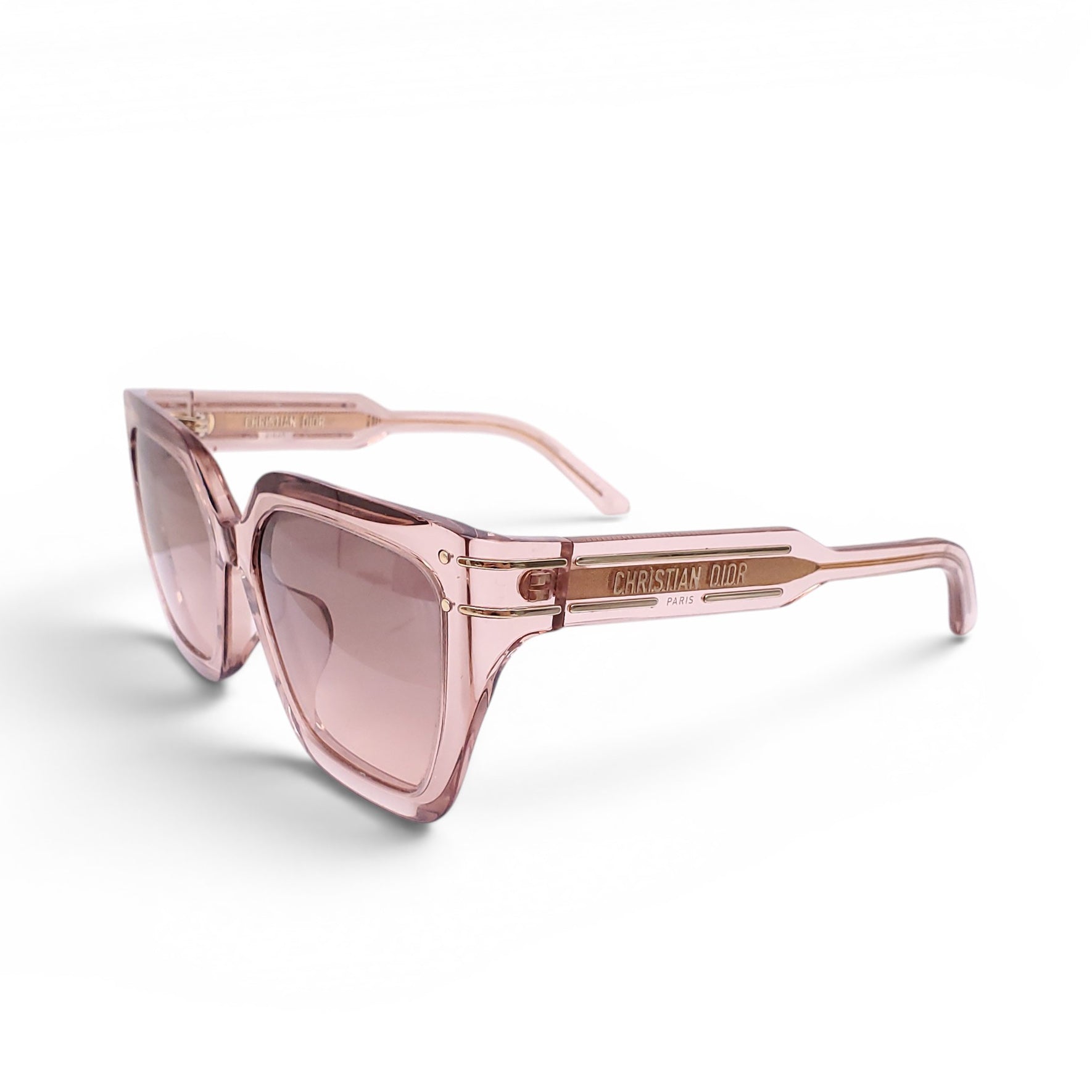 DIOR BROWN LUCITE SUNGLASSES