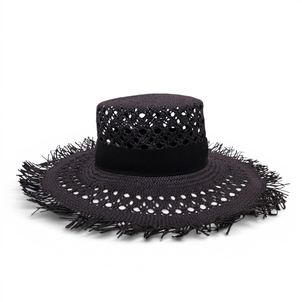DIOR RAFFIA LOGO HAT - SIZE 57