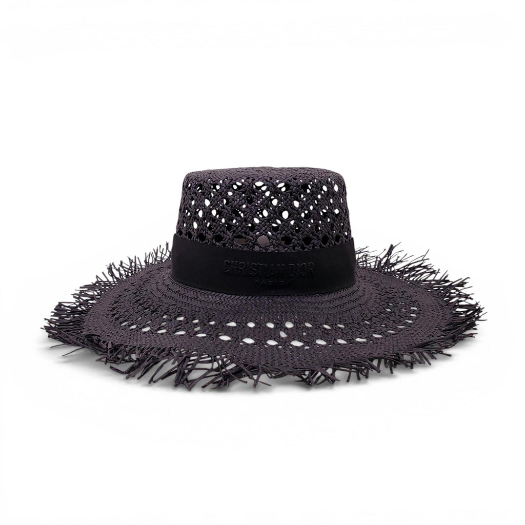 DIOR RAFFIA LOGO HAT - SIZE 57