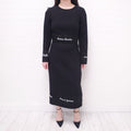DOLCE & GABBANA BLACK 'FASHION DEVOTION' DRESS - SIZE 46
