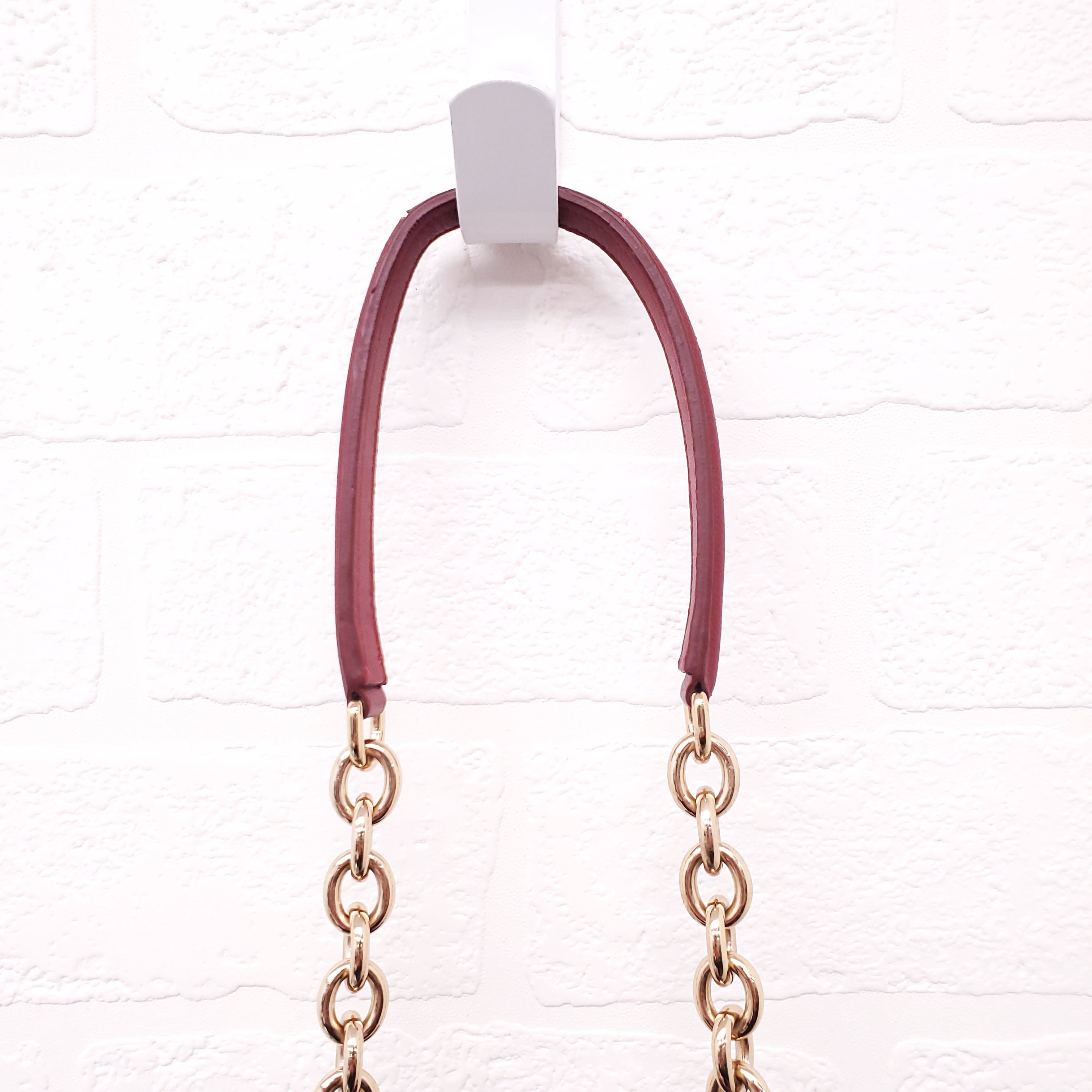 DOLCE & GABBANA BURGUNDY VELVET SHOULDER BAG WITH CRYSTAL EMBLEM