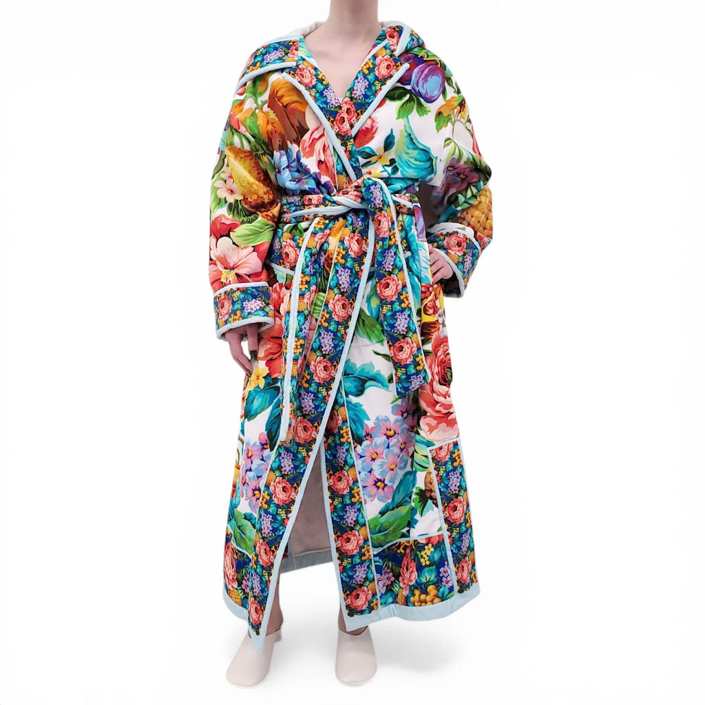 DOLCE & GABBANA FLORAL ROBE - SIZE S