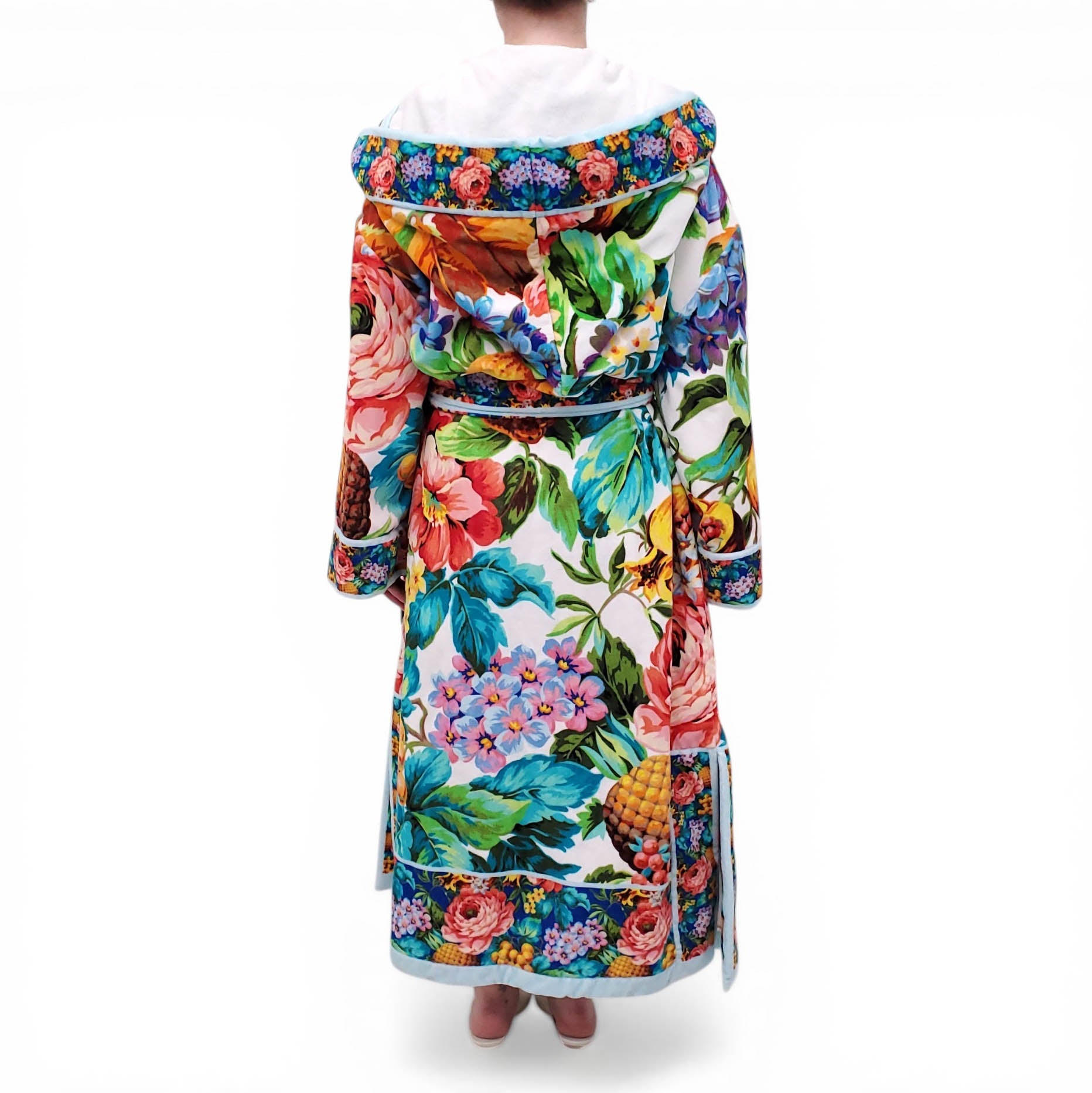 DOLCE & GABBANA FLORAL ROBE - SIZE S