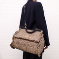 DOLCE & GABBANA GOLD CROCHET SICILY BAG