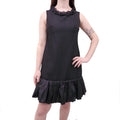 DOLCE & GABBANA KNIT DRESS WITH RUFFLE DETAIL - SIZE 46