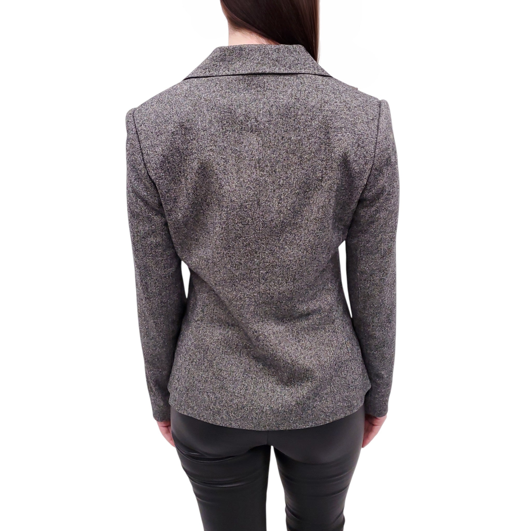 DOLCE & GABBANA SALT AND PEPPER BLAZER - SIZE 40