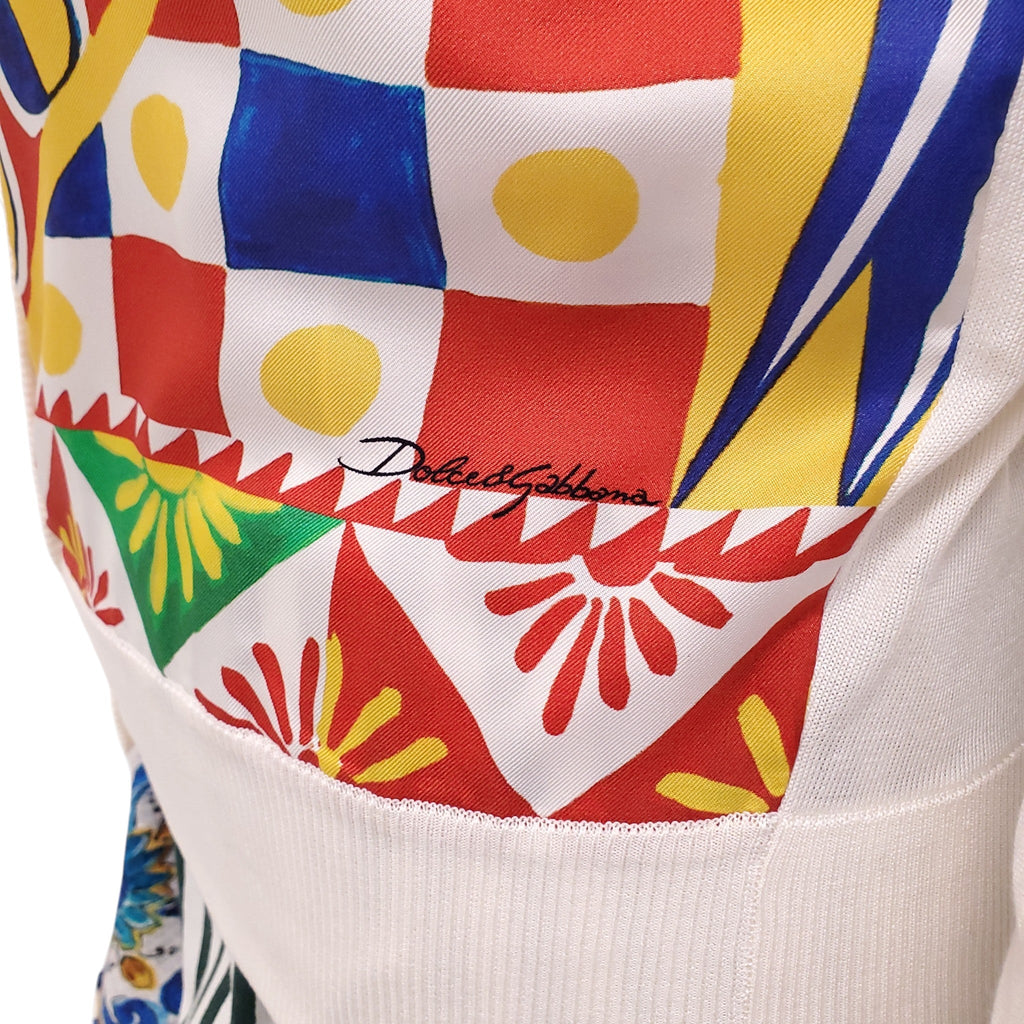 DOLCE & GABBANA SUN PRINT CARDIGAN - SIZE 38