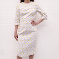 DOLCE & GABBANA WHITE DAISY DRESS - SIZE 38