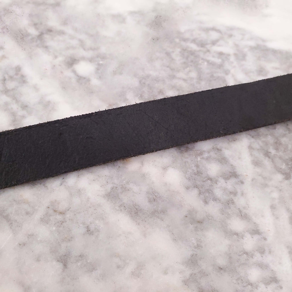 DOLCE & GABBANA 'J&ANS' BLACK LOGO BELT - SIZE 65