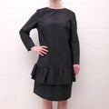 DRIES VAN NOTEN BLACK AND WHITE PATTERNED DRESS - SIZE 40
