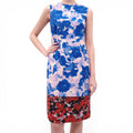 DRIES VAN NOTEN DUAL PATTERNED DRESS - SIZE 36