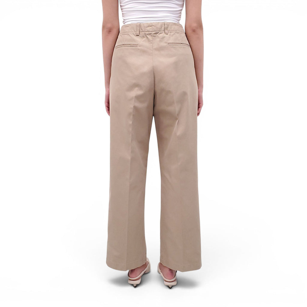 DRIES VAN NOTEN KHAKI TROUSERS - SIZE 44