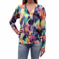 DRIES VAN NOTEN MULTICOLOURED TIE-DYE CARDIGAN - SIZE S