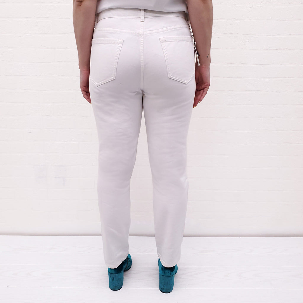 DRIES VAN NOTEN WHITE JEANS - SIZE 30
