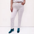 DRIES VAN NOTEN WHITE JEANS - SIZE 30