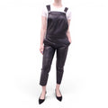 DROME BLACK LEATHER OVERALLS - SIZE S