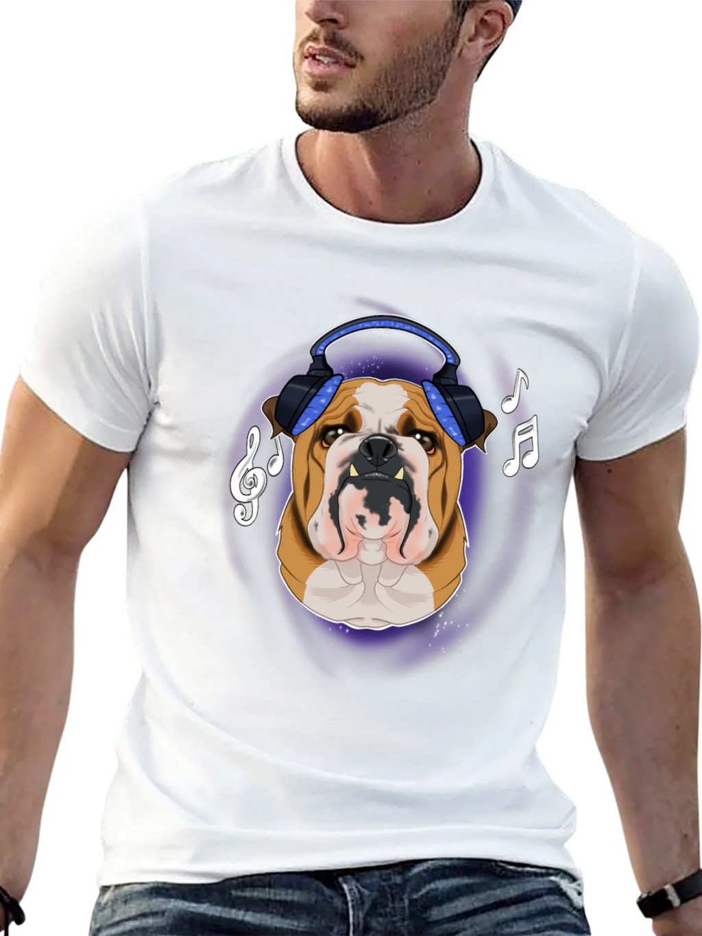Bulldog DJ T-Shirt - Music Lover Apparel