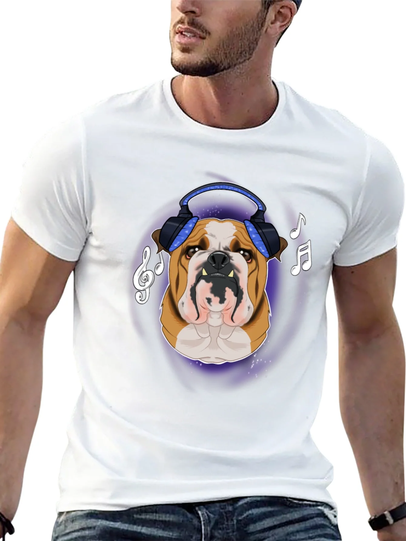 Bulldog DJ T-Shirt - Music Lover Apparel