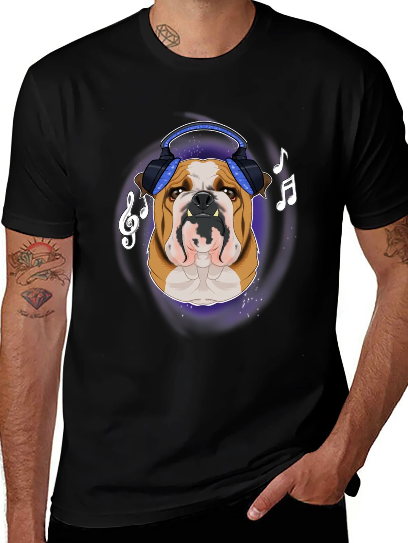 Bulldog DJ T-Shirt - Music Lover Apparel