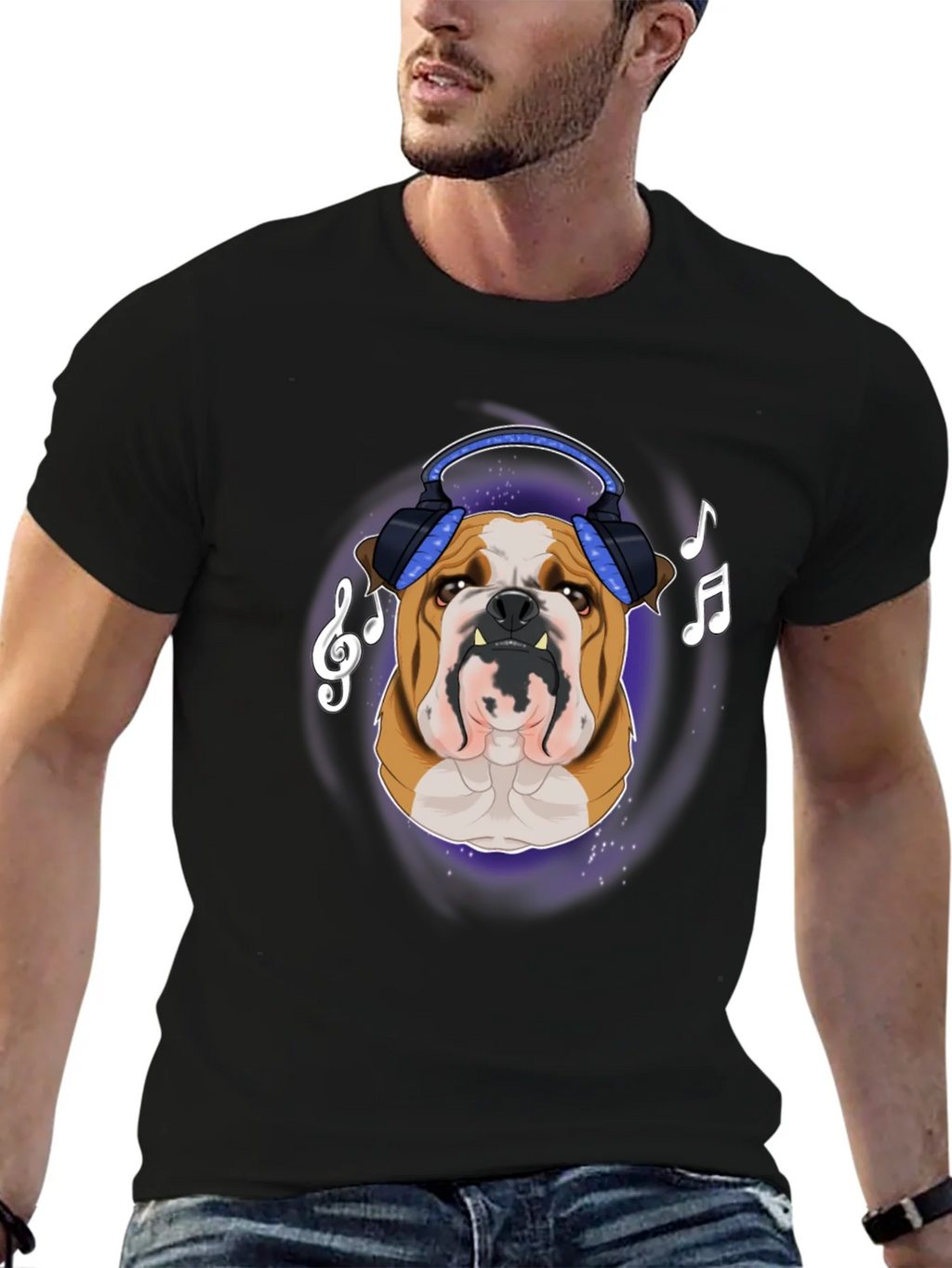 Bulldog DJ T-Shirt - Music Lover Apparel