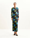 Zoe Vibrant Floral Long Sleeve Gown - Multicolor