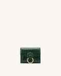 Stella Wallet - Dark Green Croc