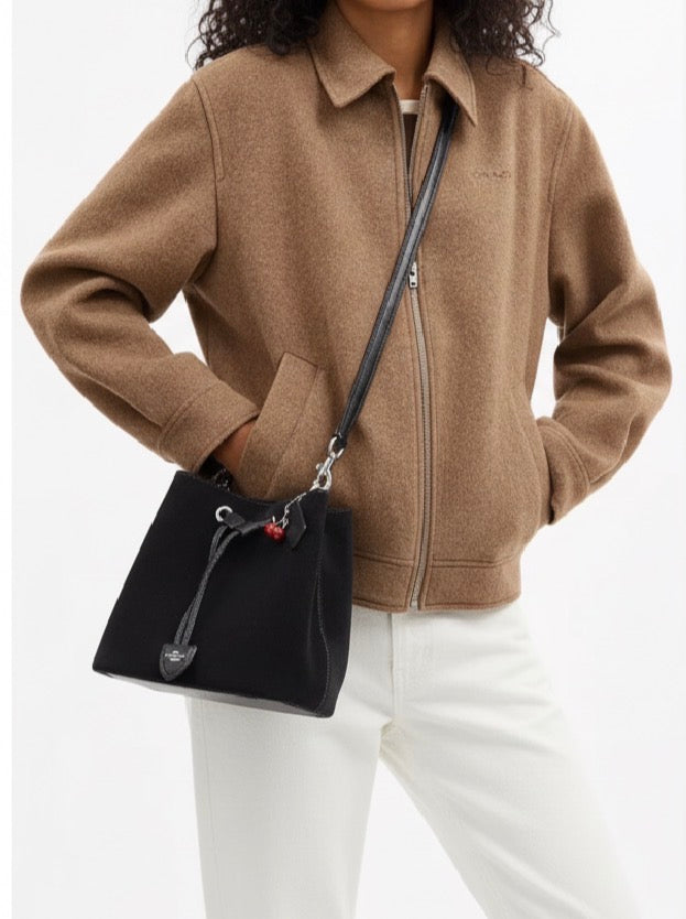 NWT Coach Rowan Bucket Bag With Cherry Charm