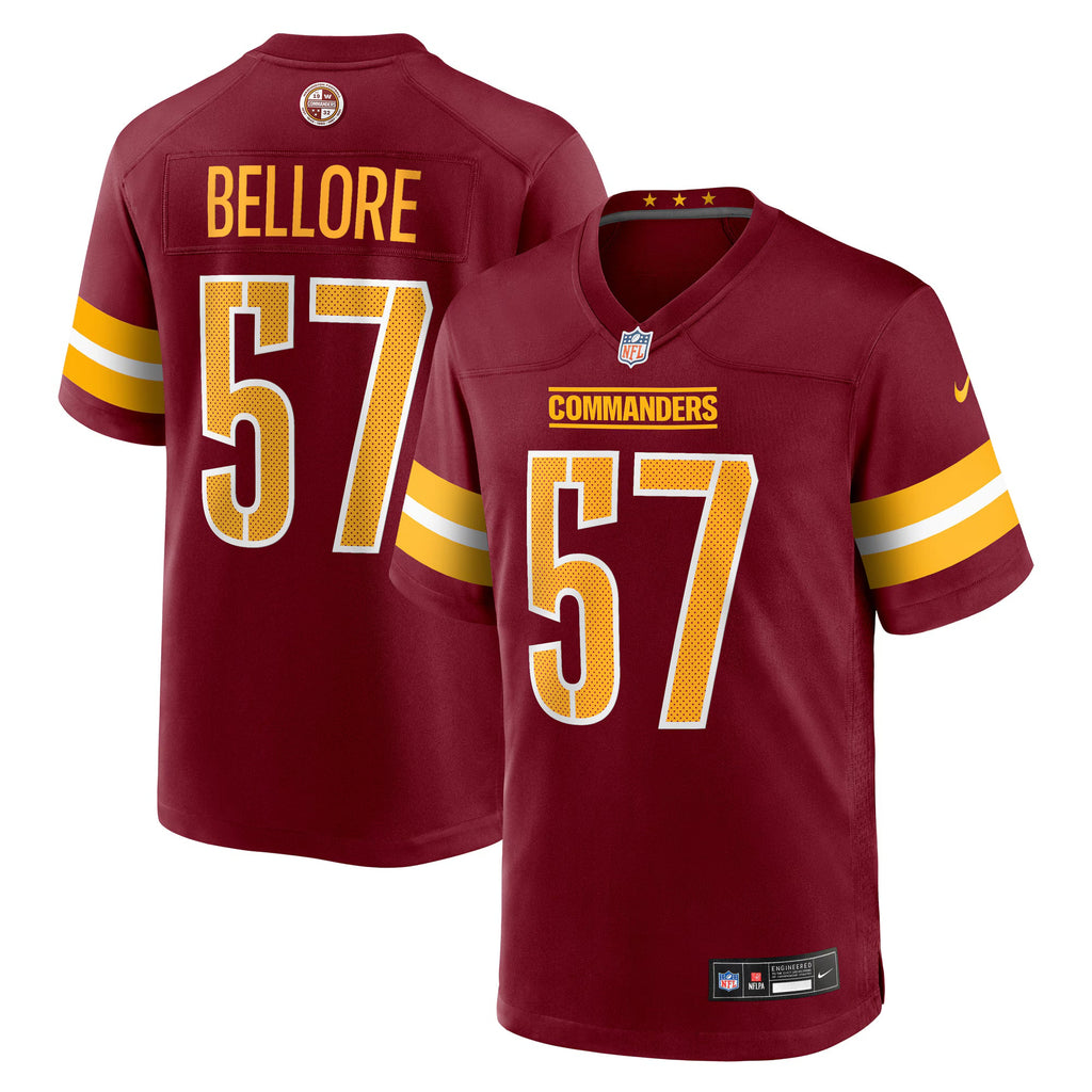 Washington Commanders Nick Bellore Burgundy Team Game Jersey