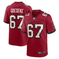 Tampa Bay Buccaneers Luke Goedeke Red Game Player Jersey