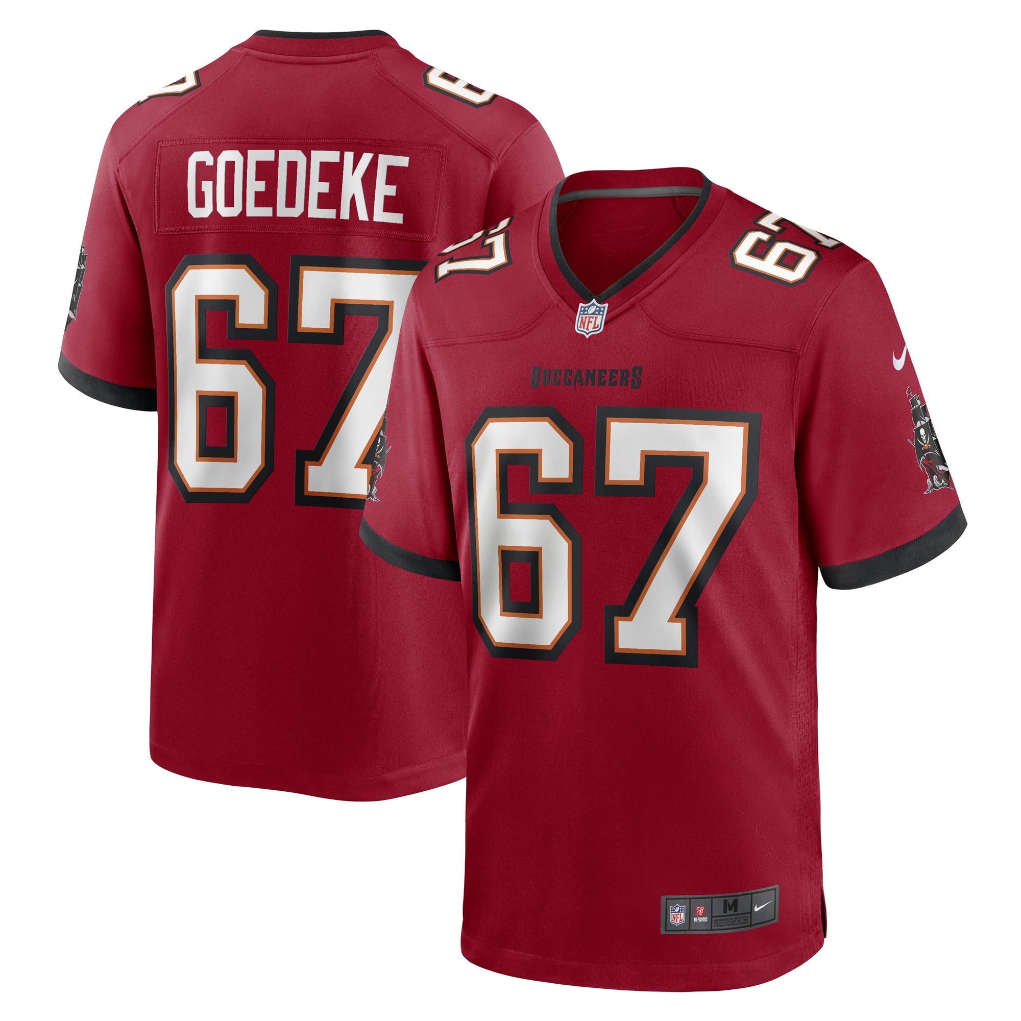 Tampa Bay Buccaneers Luke Goedeke Red Game Player Jersey