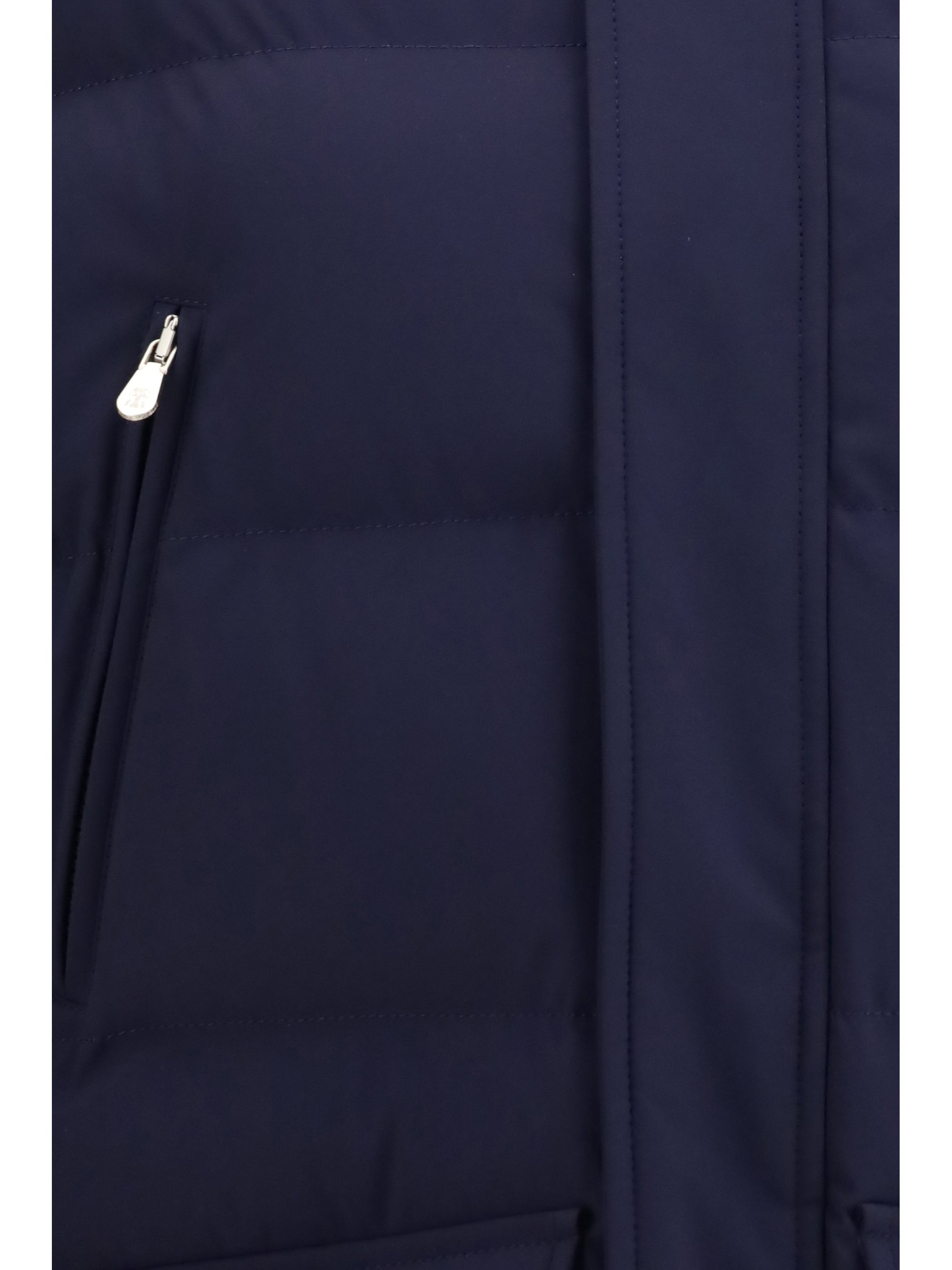 Brunello Cucinelli Men Nylon Hooded Jacket