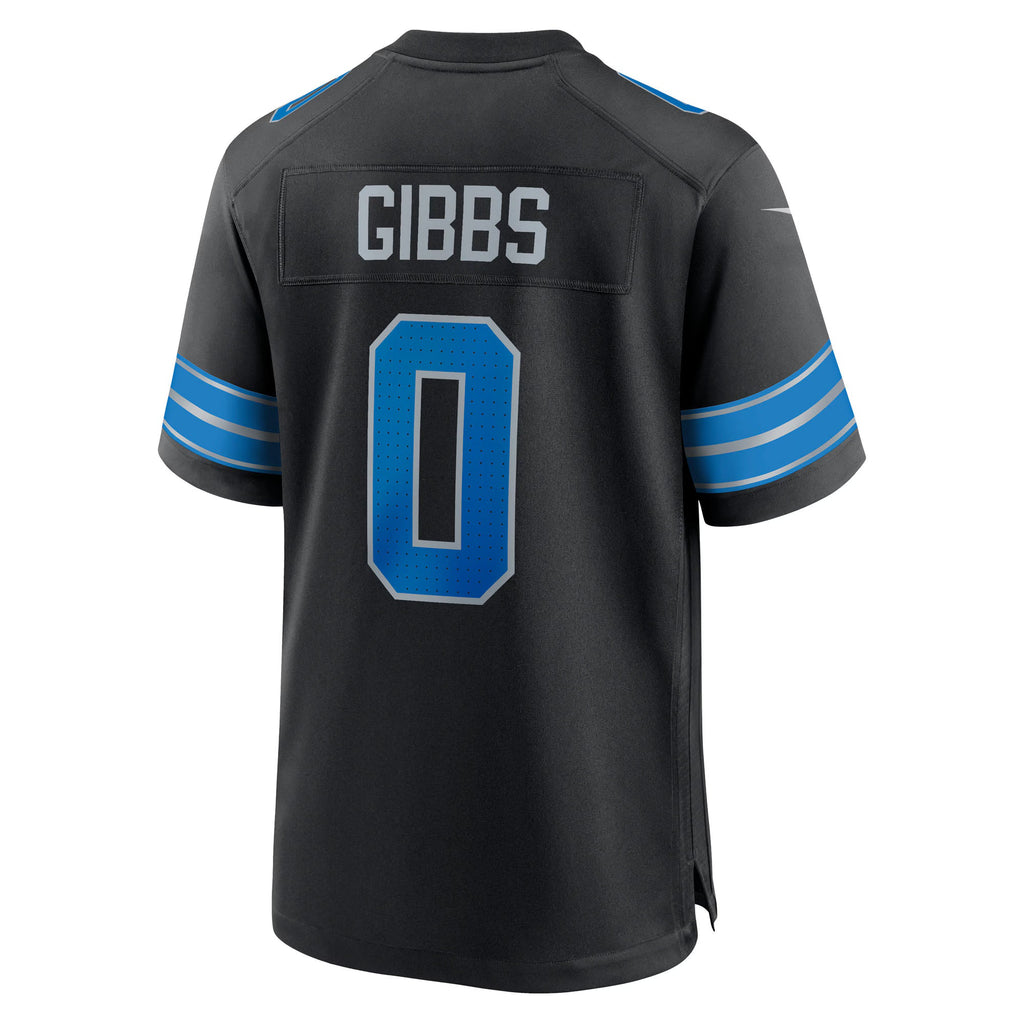 Detroit Lions Jahmyr Gibbs Black 2nd Alternate Game Player Jersey