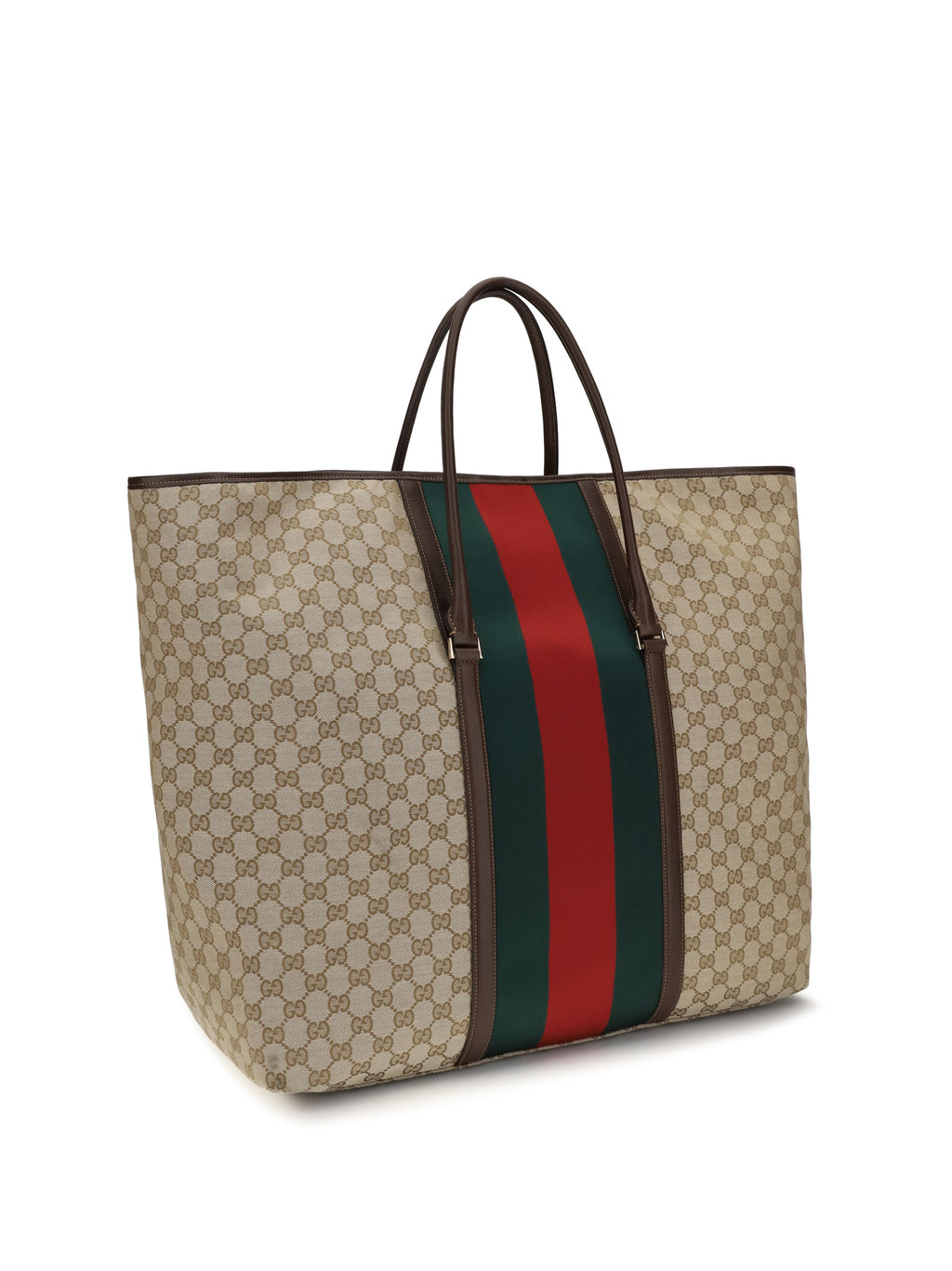 Gucci Women Gg Travel Bag With Web Stripe