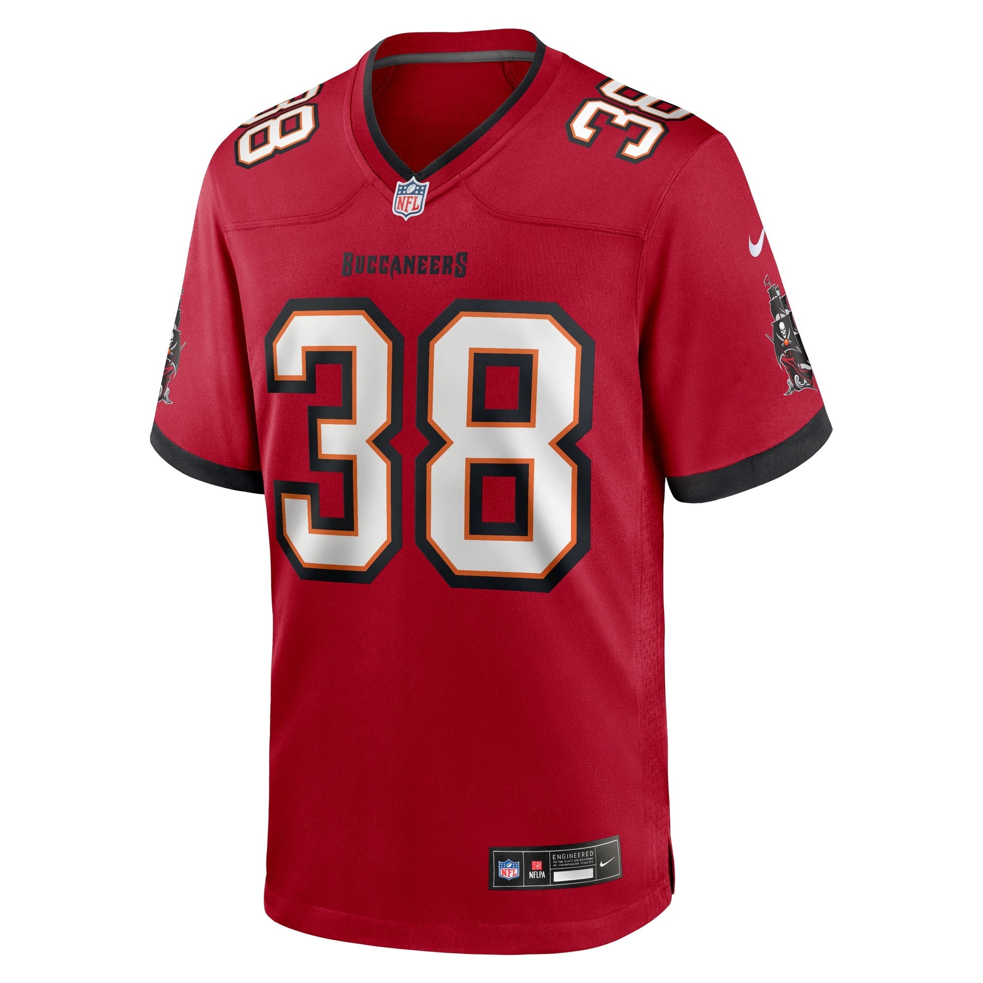 Tampa Bay Buccaneers Rashad Wisdom Red Team Game Jersey