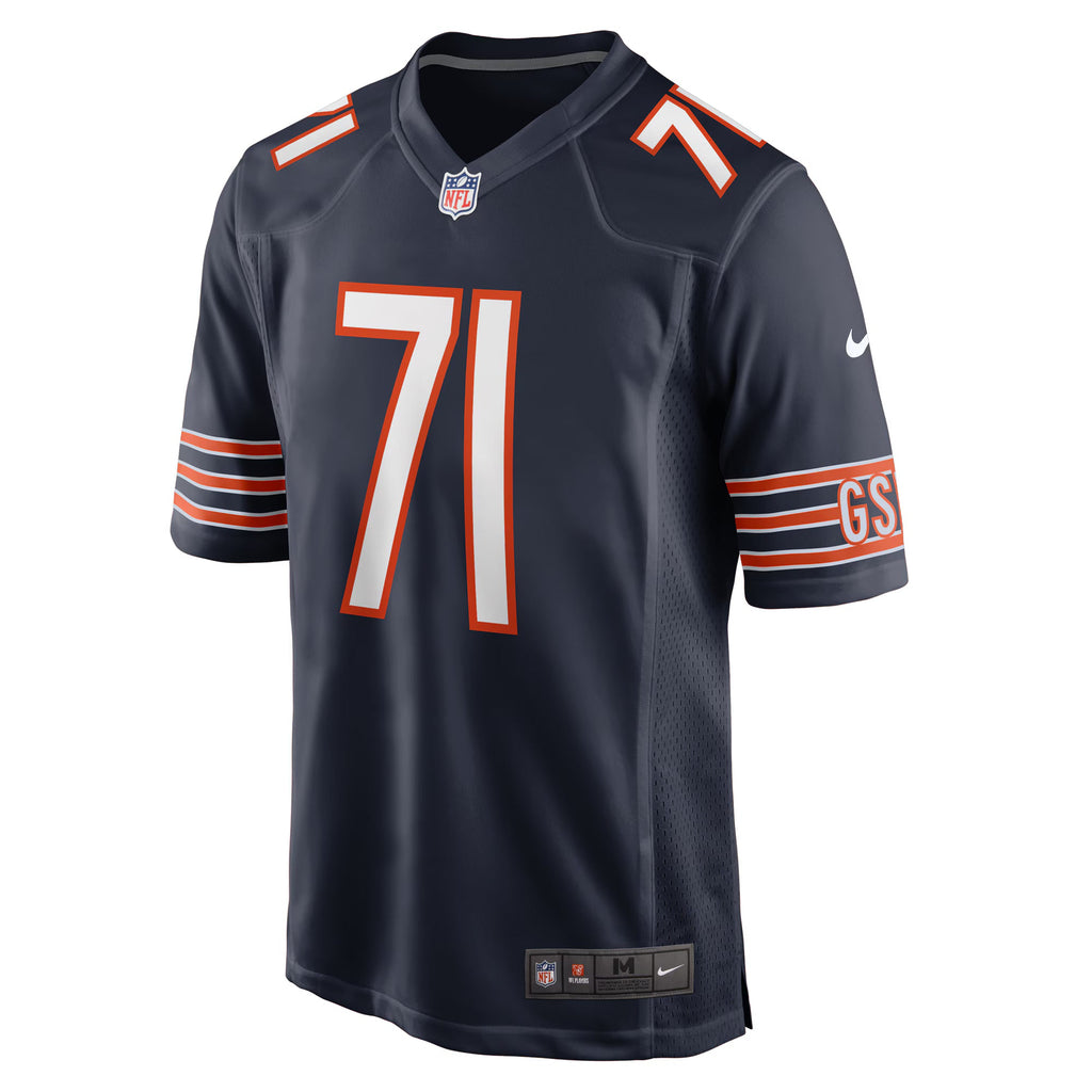 Chicago Bears Ryan Bates Navy Game Jersey