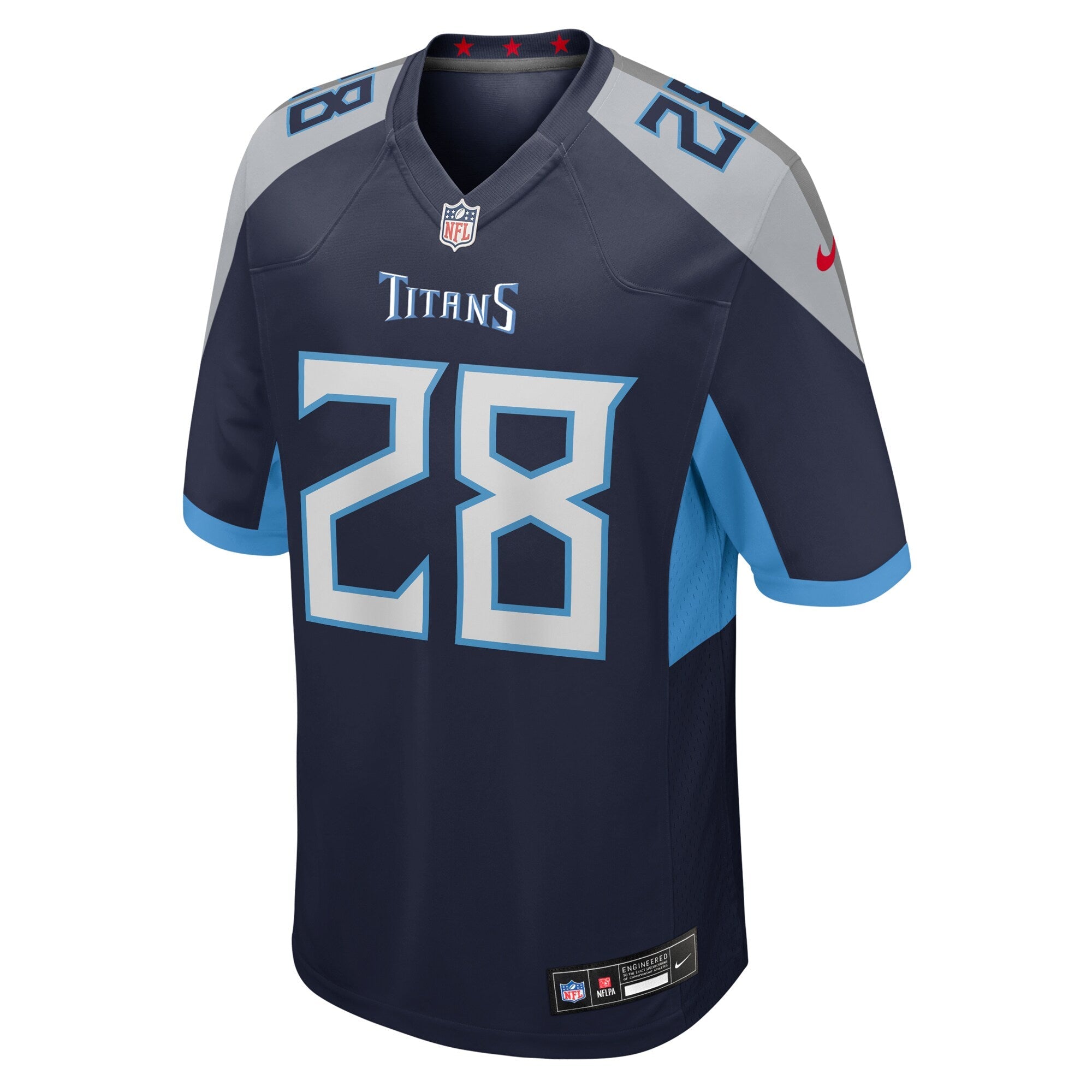 Tennessee Titans Kalel Mullings Navy Team Game Jersey