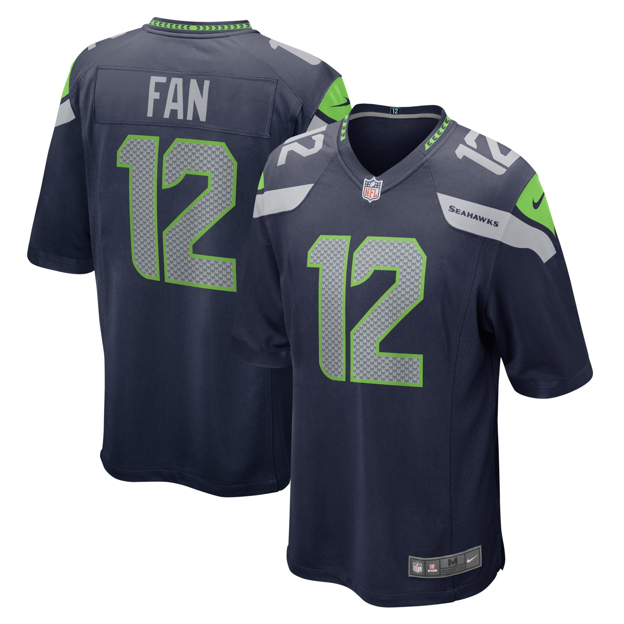 Seattle Seahawks 12s College Navy Game Team Jersey