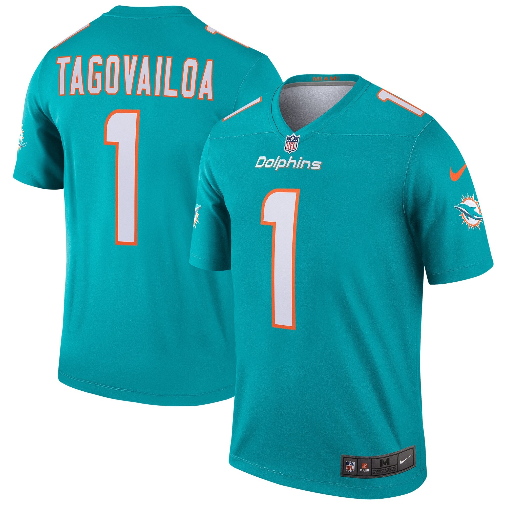 Miami Dolphins Tua Tagovailoa Aqua Legend Player Performance Top